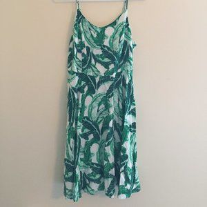 Old Navy Green Palms Dress